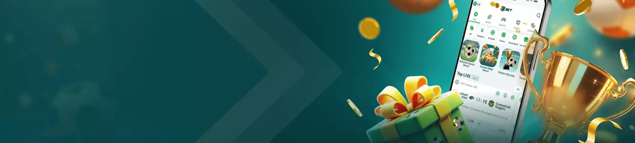 22Bet Екслузивен Бонус За Добре Дошли